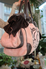 Load image into Gallery viewer, Vintage Juicy Couture Daydreamer Tote – Pink Velour &amp; Brown Leather Trim
