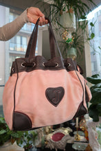 Load image into Gallery viewer, Vintage Juicy Couture Daydreamer Tote – Pink Velour &amp; Brown Leather Trim
