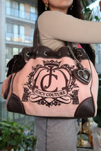 Load image into Gallery viewer, Vintage Juicy Couture Daydreamer Tote – Pink Velour &amp; Brown Leather Trim
