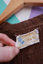 Load image into Gallery viewer, Vintage 1960s John Meyer Brown Wool Button-Up Cardigan
