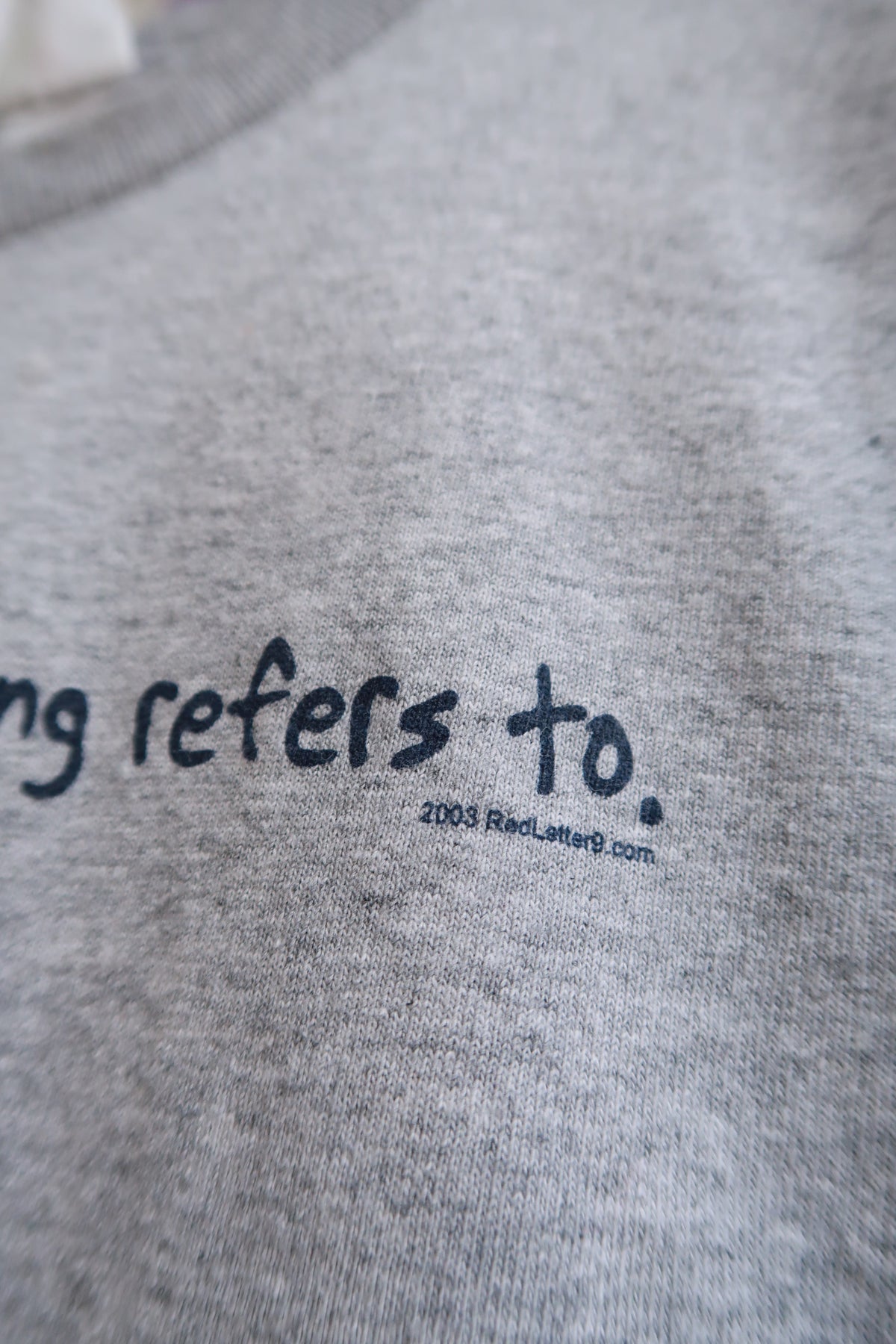 Vintage 2000s Graphic Slogan Tee “I Am the Wretch the Song Refers To”