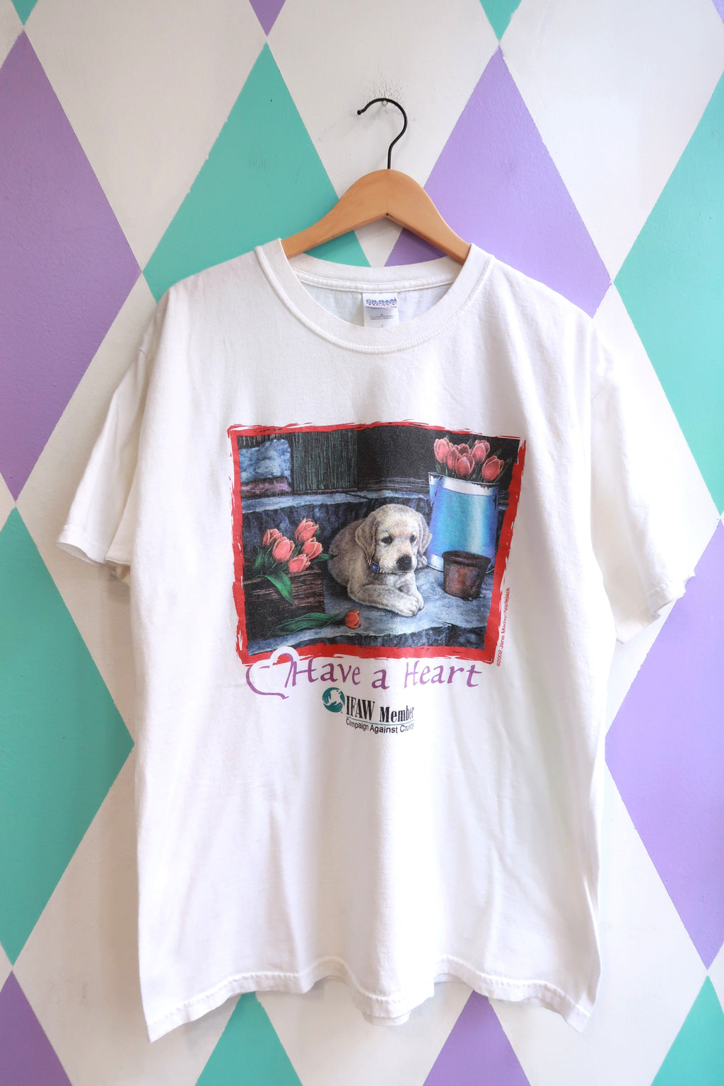 Vintage 2000s “Have a Heart” Puppy Graphic T-Shirt