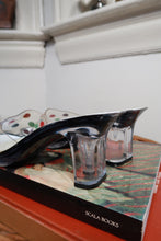 Load image into Gallery viewer, Vintage Y2K Clear Polka Dot Lucite Mule Heels
