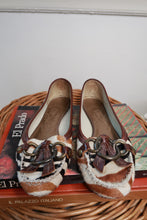 Load image into Gallery viewer, Vintage Zebra Print Calf Hair Leather Loafers
