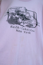 Load image into Gallery viewer, Vintage 90s Bath–Cohocton New York Champagne Trail Excursion Train Tee
