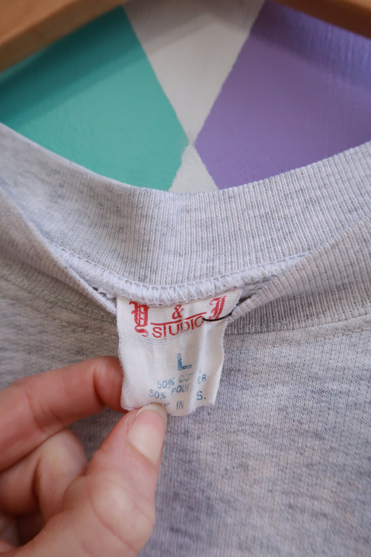 Vintage 90s Pastel Kitten Graphic Sweatshirt