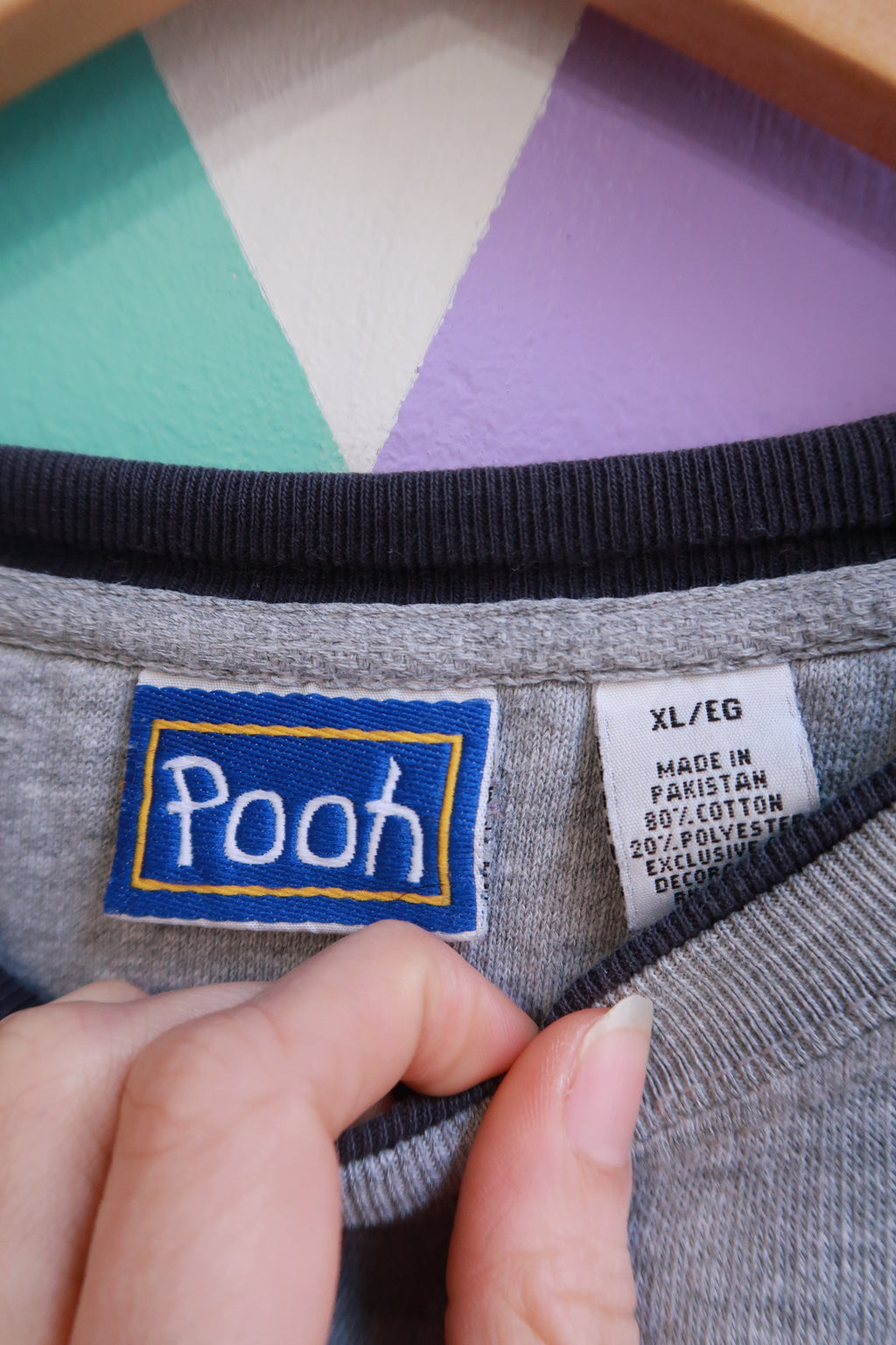 Vintage Eeyore embroidered crewneck sweatshirt by Elektra Vintage featuring a classic design and soft fabric.