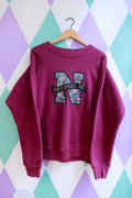 Vintage 90s Newport, Rhode Island Floral Letter Crewneck Sweatshirt
