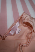 Load image into Gallery viewer, Vintage 2000s Victoria’s Secret Peach Silk Slip Dress with Lace Trim
