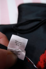 Load image into Gallery viewer, Victoria's Secret Black Red Lace Trim Dress
