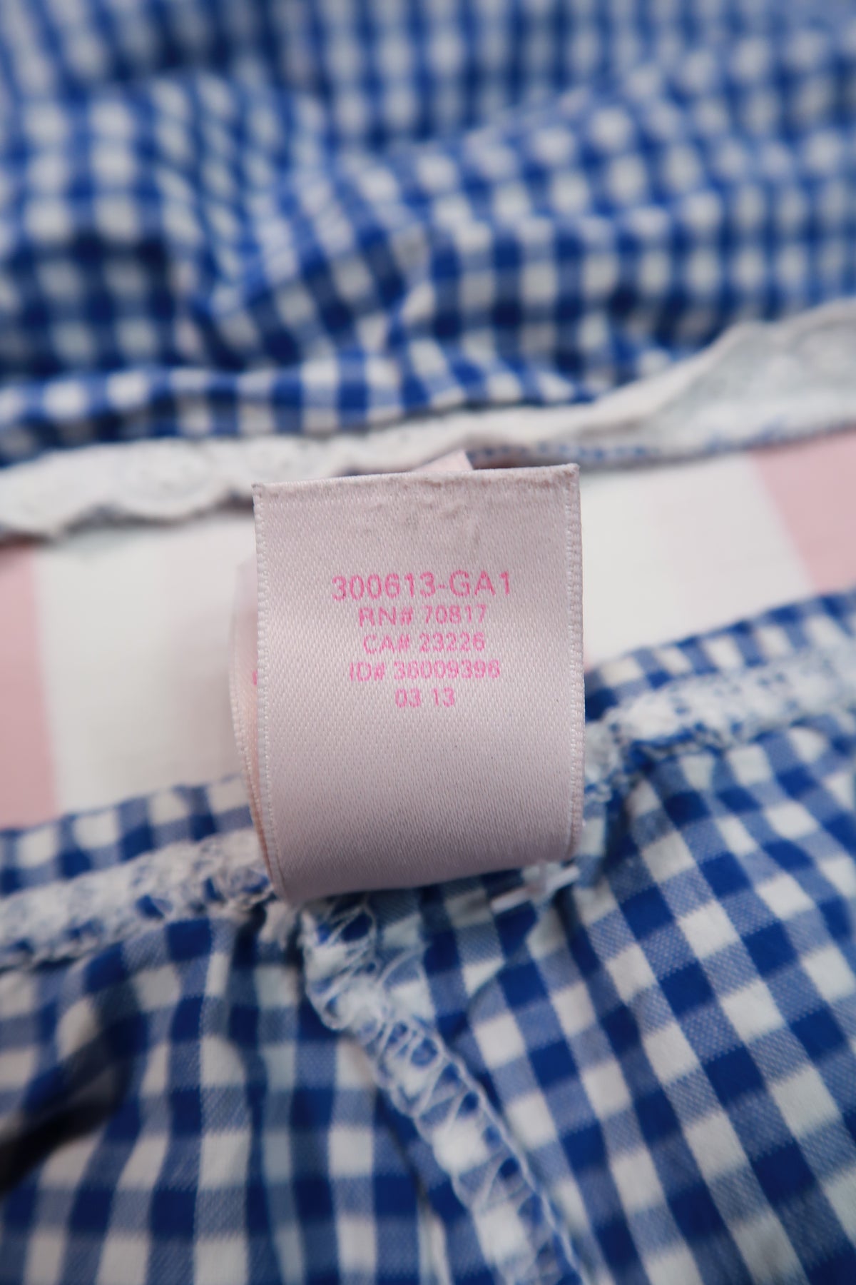 2000s Victoria’s Secret Blue Gingham Camisole & Shorts Set