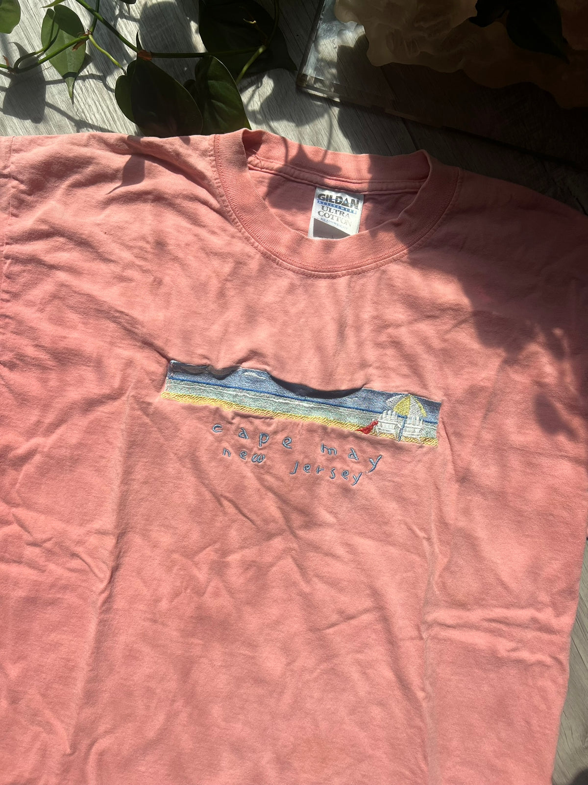 Vintage Cape May Embroidered Graphic Tee by Gildan - Elektra Vintage