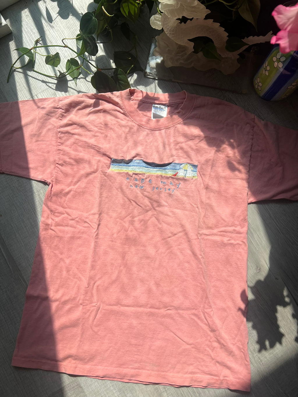 Vintage Cape May Embroidered Graphic Tee by Gildan - Elektra Vintage