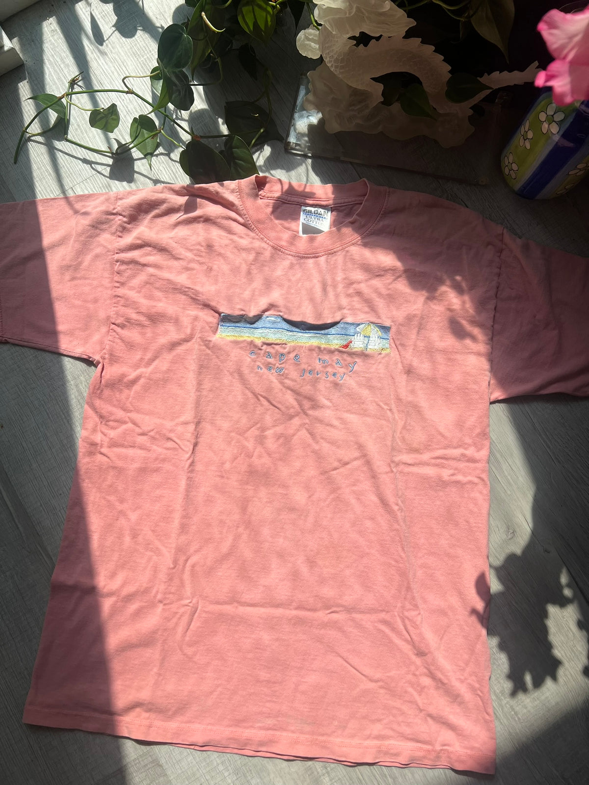 Vintage Cape May Embroidered Graphic Tee by Gildan - Elektra Vintage