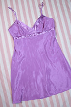 Load image into Gallery viewer, Vintage 2000s Victoria’s Secret Purple Satin Slip Dress - Elektra Vintage
