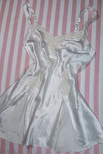 Load image into Gallery viewer, Vintage 90s Victoria’s Secret White Satin Lace Slip Dress
