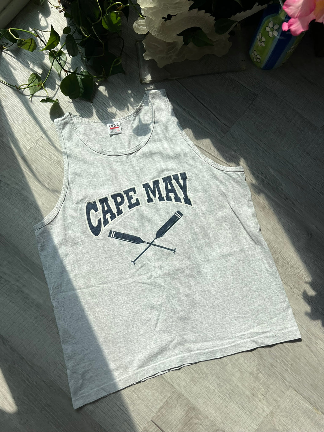 Vintage Cape May Graphic Tank Top by Anvil