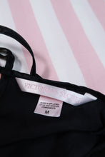 Load image into Gallery viewer, Vintage 2000s Victoria’s Secret Black Satin Lace Slip Dress
