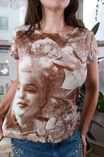 Load image into Gallery viewer, Vintage Y2K Marilyn Monroe Op Art Graphic Baby Tee
