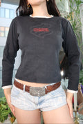 Vintage 2000s Rocawear Long Sleeve Shirt – Black with Red Logo