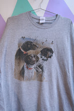 Load image into Gallery viewer, Men's Vintage 2000s German Shorthaired Pointer hunting dog graphic T-shirt by Elektra Vintage, featuring a detailed dog illustration.
