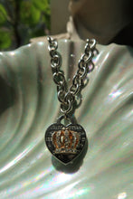 Load image into Gallery viewer, Vintage Juicy Couture Crown Heart Charm Necklace
