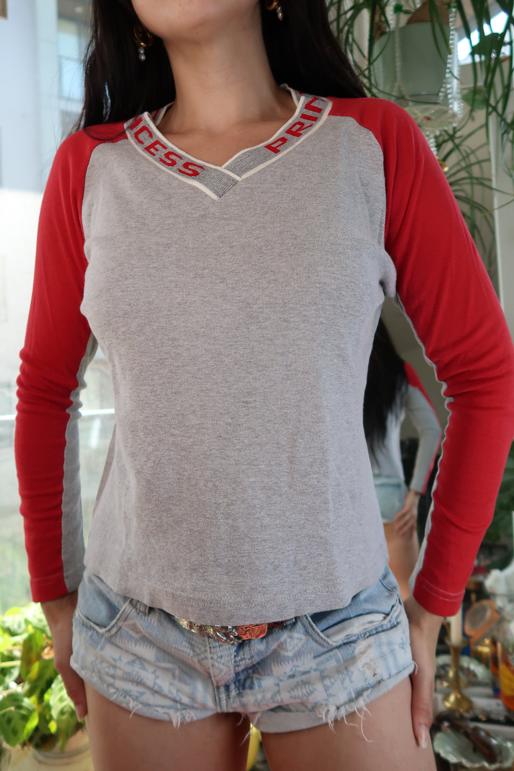 Vintage 2000s Princess Collar Long Sleeve Tee