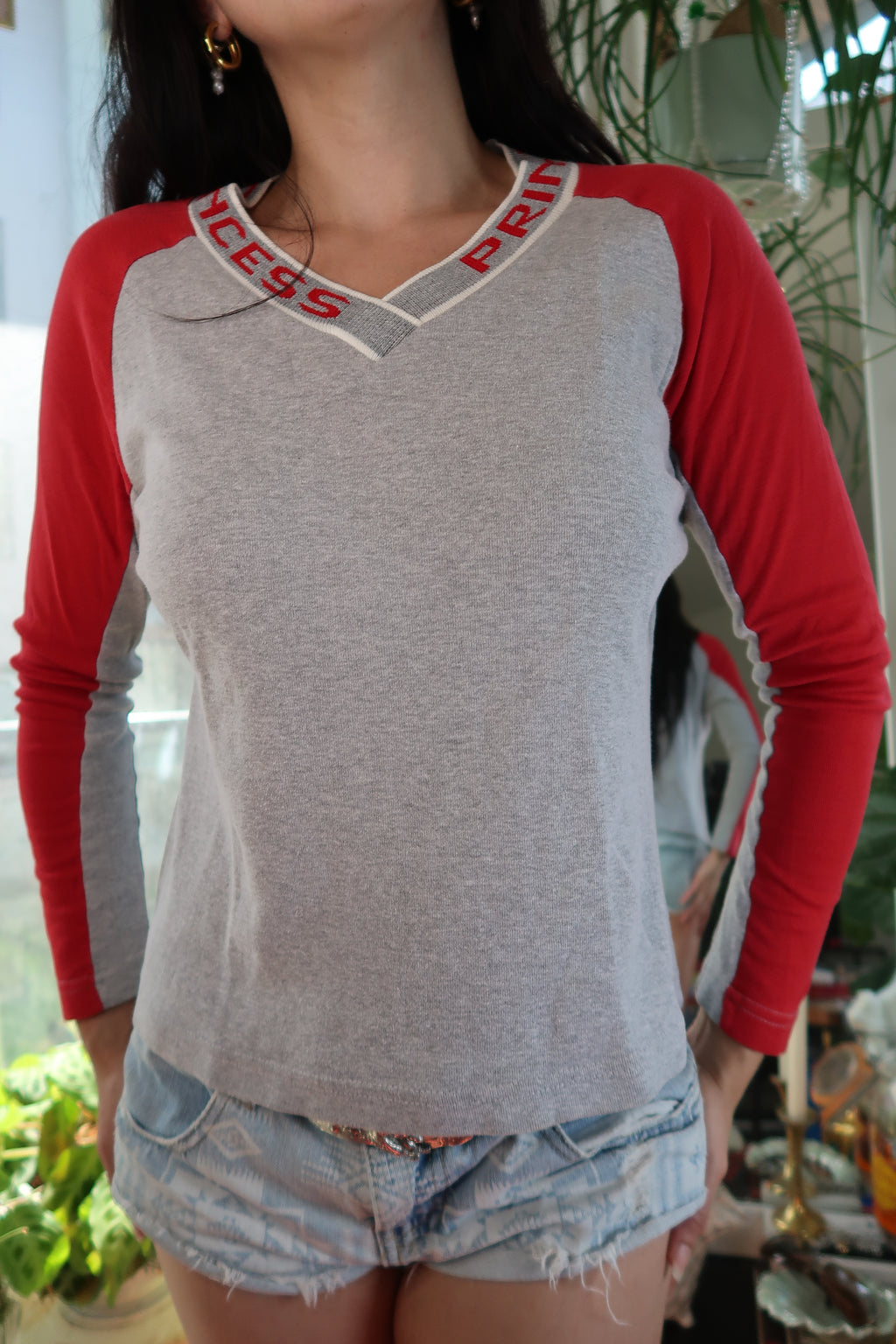 Vintage 2000s Princess Collar Long Sleeve Tee