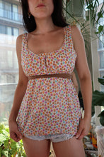 Load image into Gallery viewer, Vintage Y2K Floral Empire Waist Babydoll Top
