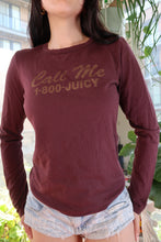 Load image into Gallery viewer, Vintage Juicy Couture “Call Me 1-800-JUICY” Long Sleeve Tee
