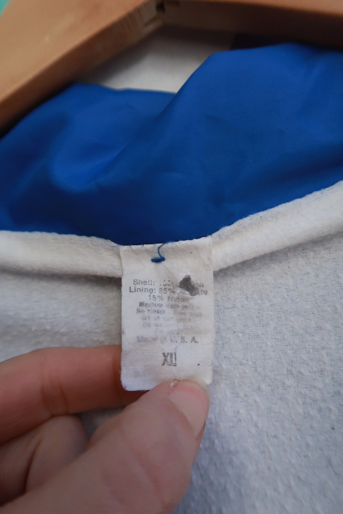 Vintage RCA USA Embroidered Blue WIndbreaker Jacket