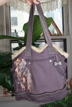 Load image into Gallery viewer, Vintage Fuzzy Nation Y2K Brown Sweatshirt Shoulder Bag with Dog Graphic
