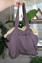 Load image into Gallery viewer, Vintage Fuzzy Nation Y2K Brown Sweatshirt Shoulder Bag with Dog Graphic
