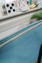 Load image into Gallery viewer, Vintage Coach 19889 Blue Leather Legacy Tassel Bag
