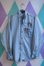 Load image into Gallery viewer, Vintage 2000s Cowboy Santa Fe Embroidered Denim Button Up Shirt Western Long Sleeve

