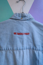 Load image into Gallery viewer, Vintage 2000s Cowboy Santa Fe Embroidered Denim Button Up Shirt Western Long Sleeve
