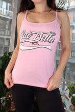 Load image into Gallery viewer, Fitted Ciao Bella Italia Baby Pink Tank
