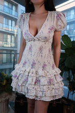 Load image into Gallery viewer, Rose Smocked Mini Dress - Elektra Vintage
