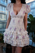 Load image into Gallery viewer, Rose Smocked Mini Dress - Elektra Vintage

