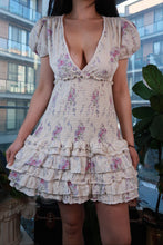 Load image into Gallery viewer, Rose Smocked Mini Dress - Elektra Vintage
