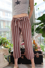Load image into Gallery viewer, Vintage American Eagle Striped Denim Cropped Pants
