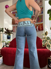Load image into Gallery viewer, 2000s Vintage Von Dutch Denim Capri Back Patch Jeans

