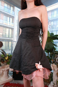 Strapless Polka Dot Dress - Elektra Vintage