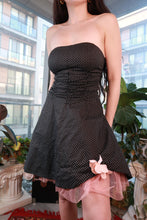 Load image into Gallery viewer, Strapless Polka Dot Dress - Elektra Vintage
