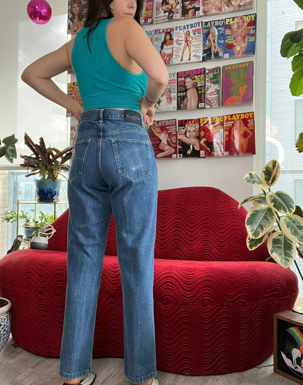 Vintage Valentino Jeans Denim Straight Leg Bottoms - Elektra Vintage