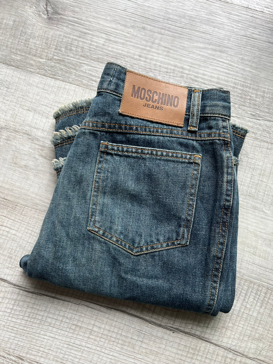 NWT Moschino Jeans Denim Flared Bottoms