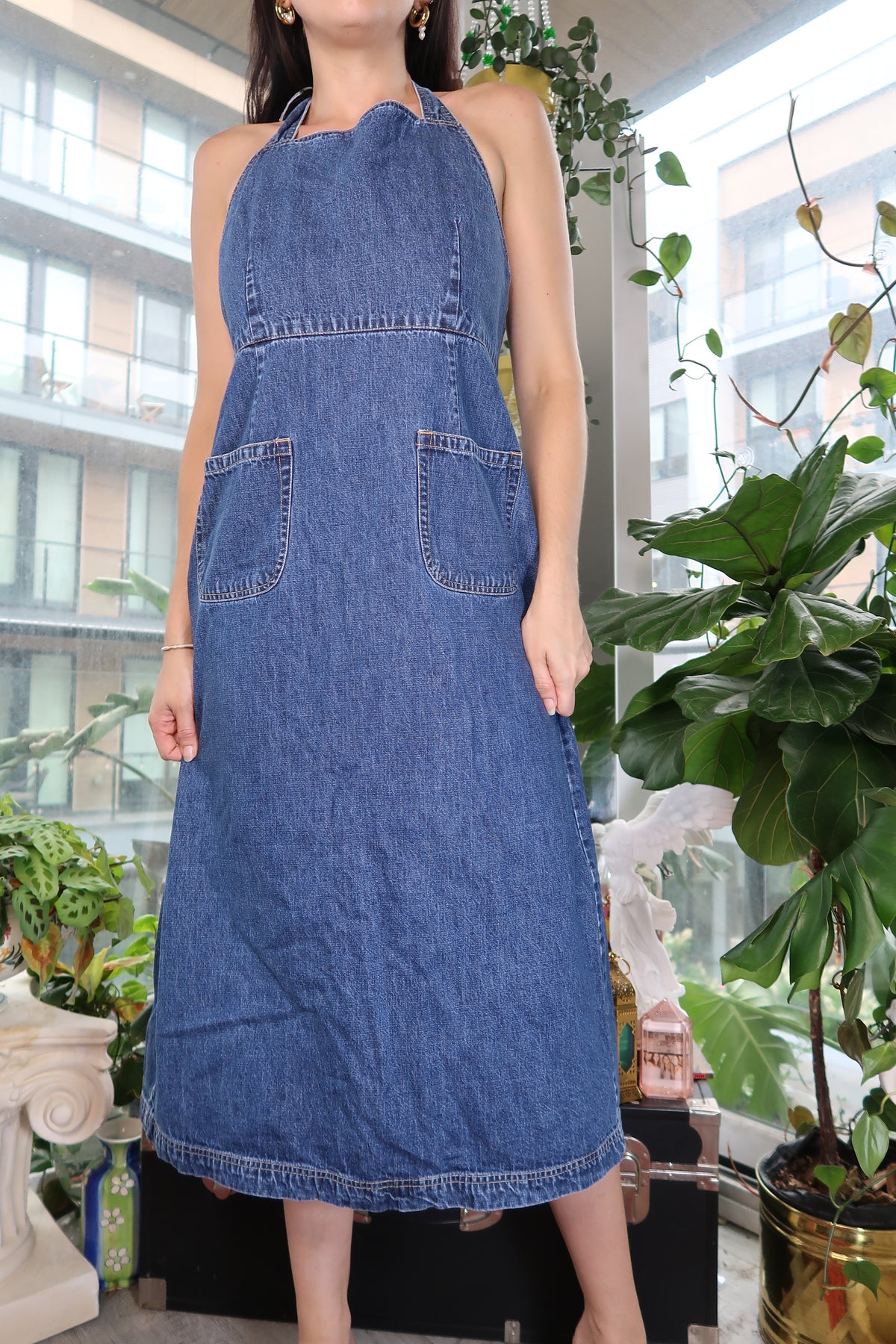 Vintage GAP Denim Halter Dress
