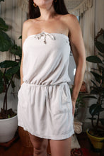 Load image into Gallery viewer, Vintage Ralph Lauren White Terry Cloth Strapless Mini Dress
