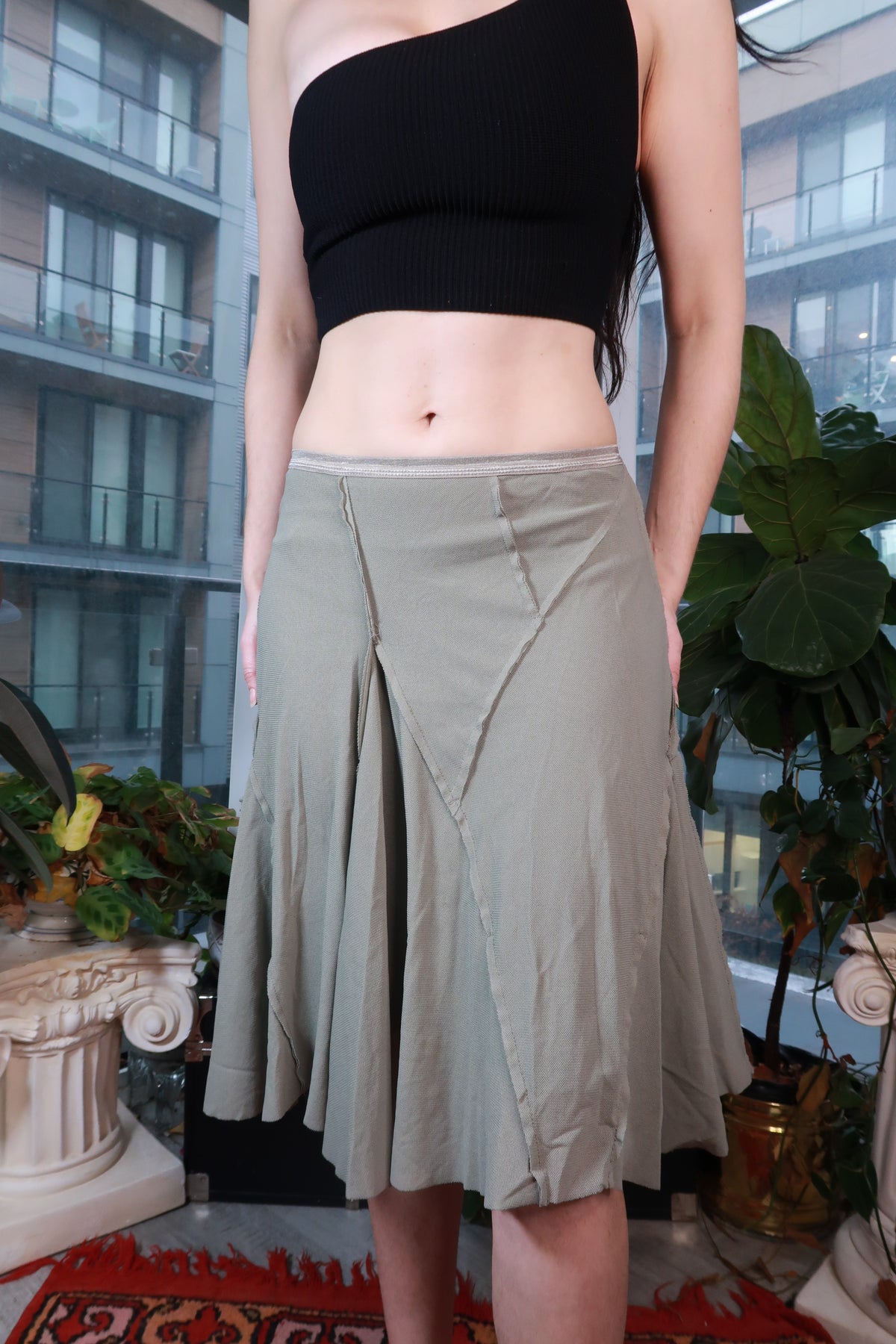 Flare Skirt Exposed Seams - Elektra Vintage