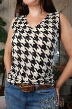 Load image into Gallery viewer, Vintage Y2K Houndstooth Sequin Tank Top
